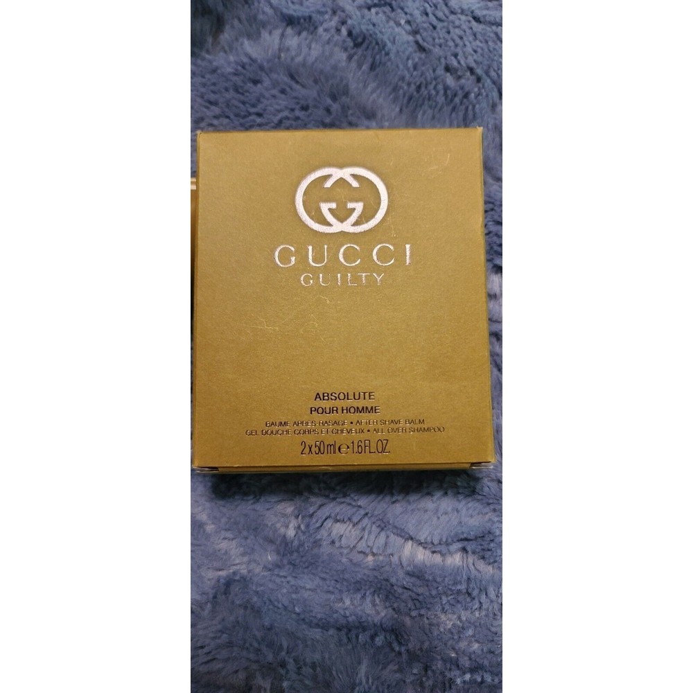 Gucci Guilty Absolute Men After Shave Balm&Shampoo Set 2 x50 ml and shower gel